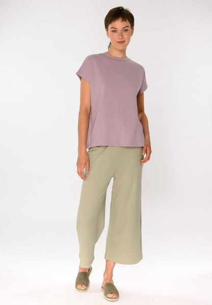 TT75 Boxy T-Shirt dark mauve (GOTS, vegan)