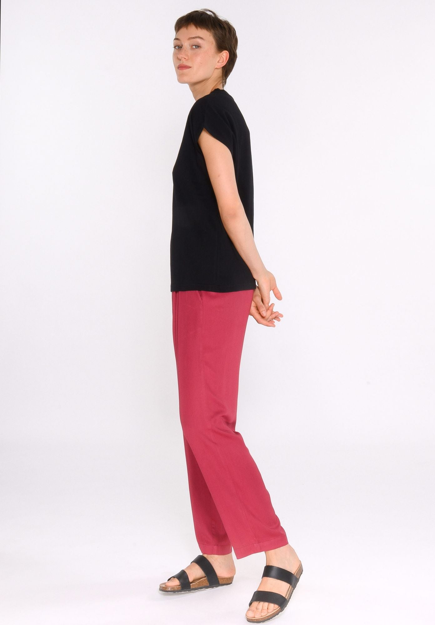 TT75 Boxy T-Shirt Structured black (GOTS, vegan)