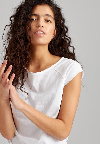 TT01 Cap Sleeve T-Shirt white (GOTS, vegan)