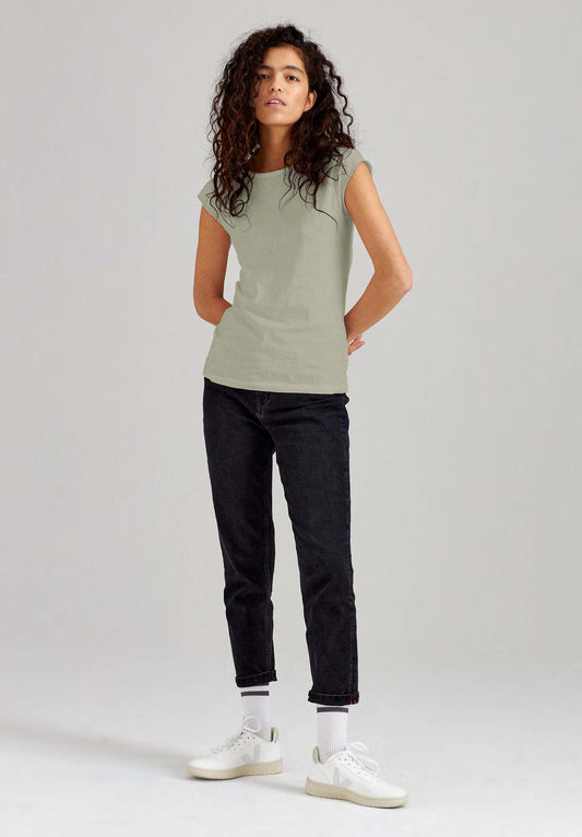 TT01 Cap Sleeve T-Shirt desert sage (GOTS, vegan)